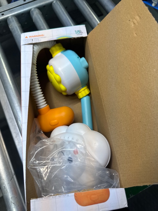 Photo 1 of Electric Shower Bath Toy Sprinkler Head - Rainbow Cloud Spray Water Baby Toddler Toy for Kids Bathtub and Bathtime Fun