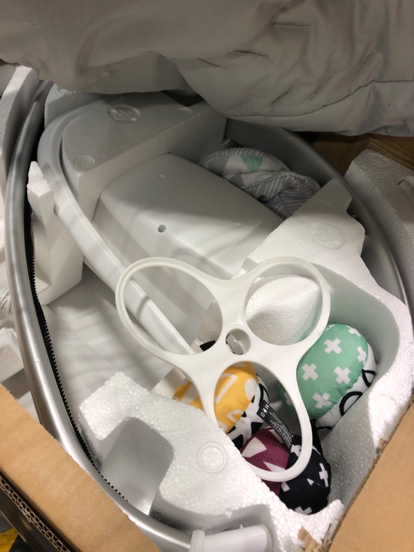 Photo 1 of 4moms MamaRoo Multi-Motion Baby Swing, Bluetooth Baby Swing with 5 Unique Motions, Grey