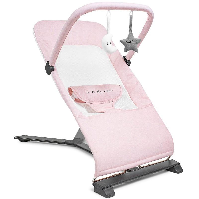 Photo 1 of Baby Delight Alpine Deluxe Portable Bouncer | Infant | 0 – 6 Months | Peony Pink
