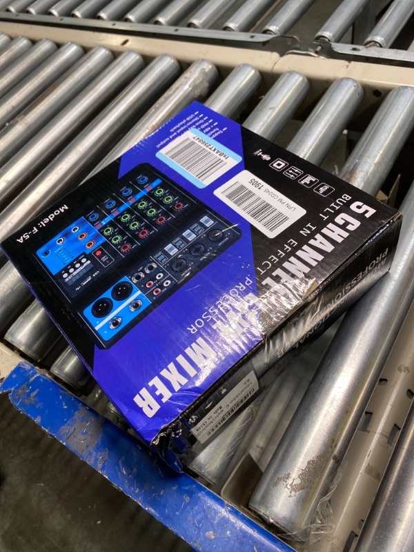 Photo 1 of Professional Audio Mixer, ALPOWL Sound Board Console System, Interface 5 Channel Digital USB Bluetooth MP3 Computer Input 48V Phantom Power Stereo DJ Studio Streaming FX 16-Bit DSP Processor 5-Channel