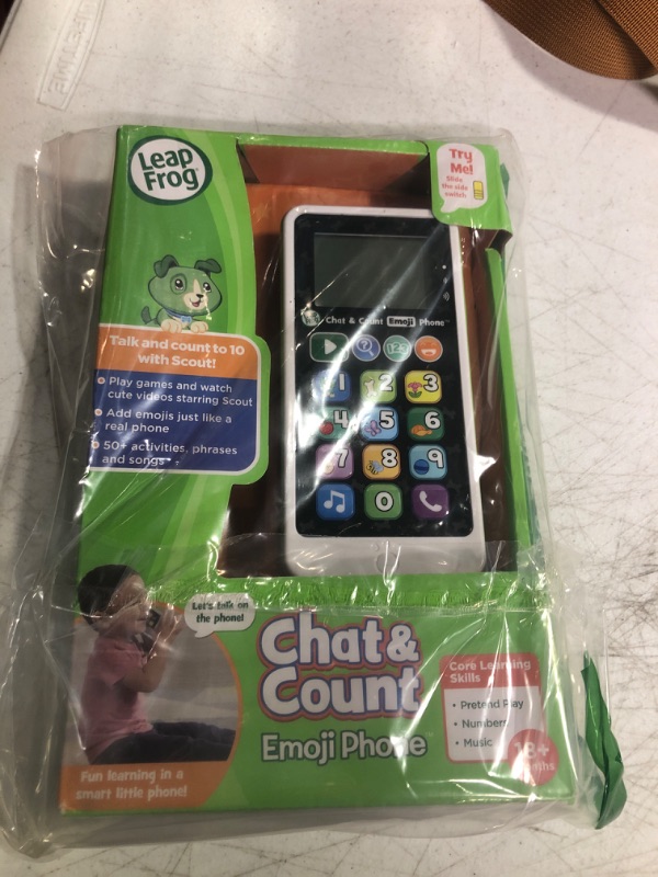Photo 1 of LeapFrog Chat and Count Emoji Phone, Green