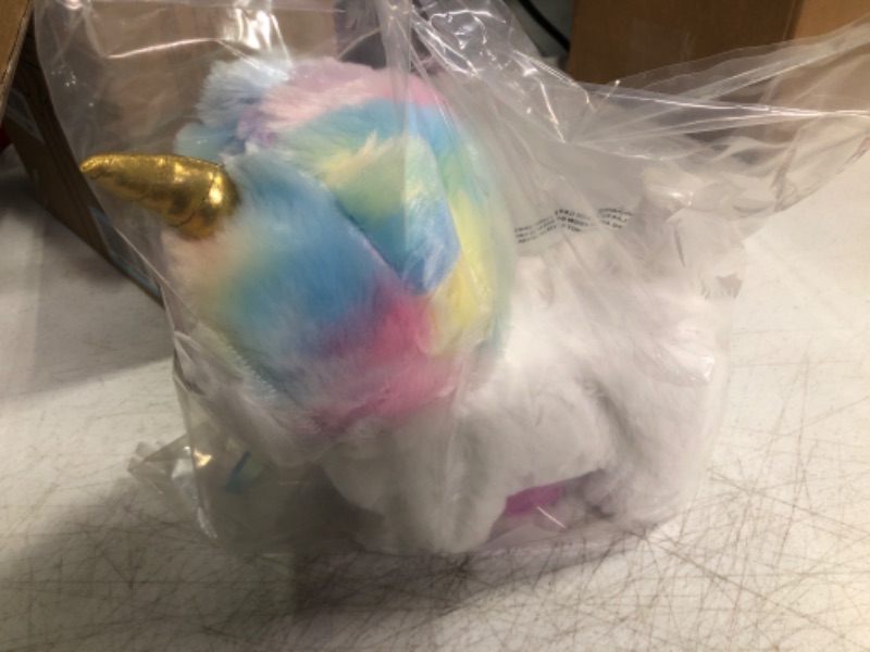 Photo 1 of Barbie Walking 10-inch Puppy with Glittering Eyes and Unicorn Hat, Barks and Walks, Kids Toys for Ages 3 Up by Just Play