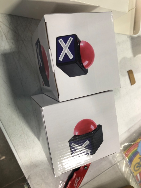 Photo 1 of BEAN LIEVE Game Buzzers with Sound - 2 Pack Buzzer Button with Lights, Game Show Buzzers for Family, Quiz Game Buttons Perfect for Game Night & Trivia Club & Classroom (Black)