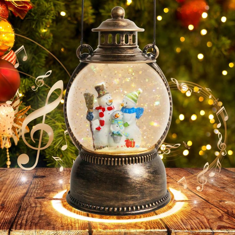 Photo 1 of ***photo similar to the original** Christmas Cardinal Snow Globe 10.4In High, Cardinal Musical Snow Lantern Globe Lights with 6 Hour Timer and Batteries Powered,Retro Style Holiday Glitter Globe for Xmas Home Decoration and Santa Gifts Y-hn