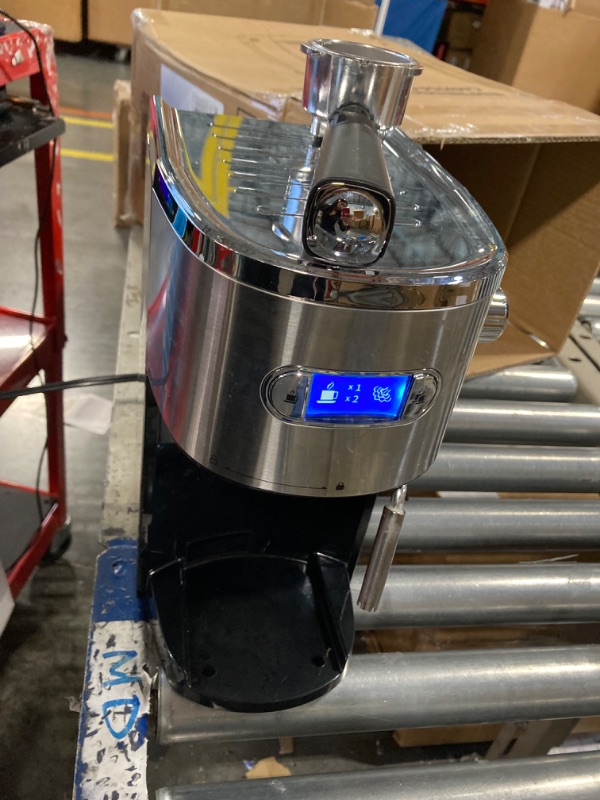 Photo 3 of ***USED***COWSAR Espresso Machine 20 Bar, Semi-Automatic Espresso Maker with Milk Frother Steam Wand, Nespresso Capsule Compatible, 45 oz Removable Water Tank for Cappuccino, Latte, Home Black