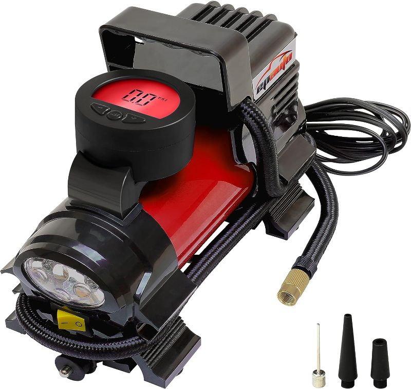 Photo 1 of ***DAMAGED//SOLD AS PARTS*** .
epauto 12V DC Portable Air Compressor Pump, Digital Tire Inflator
