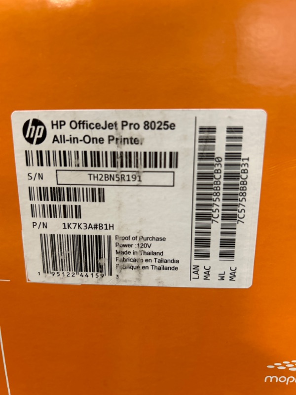 Photo 3 of HP OfficeJet Pro 8025e Wireless Color All-in-One Printer with bonus 6 free months Instant Ink with HP+ (1K7K3A) New version