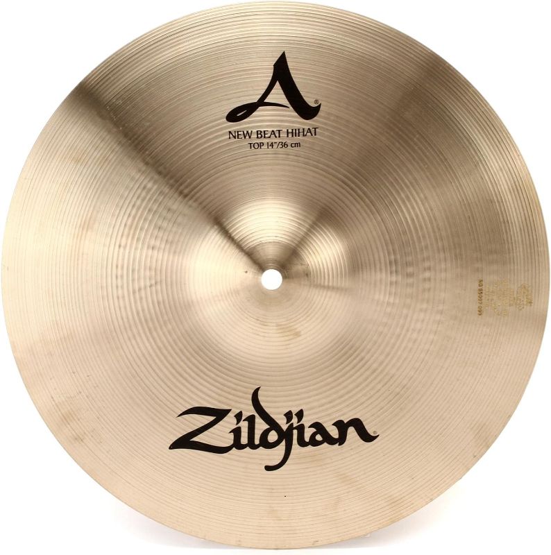 Photo 1 of  A Zildjian New Beat Hi-hat Top Cymbal