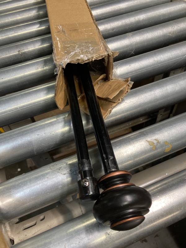 Photo 1 of ***SIMILAR ITEM*** Curtain Rods for Windows 28 to 48 Inches, Antique Bronze Curtain Rod 32 to 58 inch (2.6-4.8ft), 7/8 Inch Decorative Drapery Rod with Round Finials
