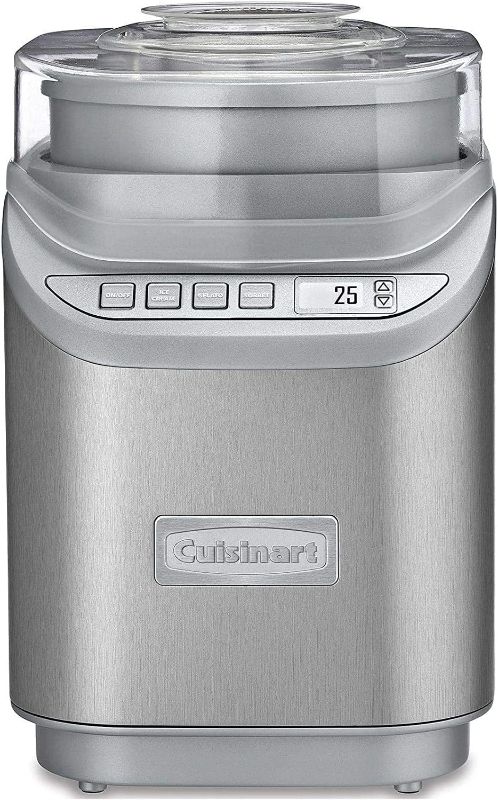 Photo 1 of ***SAME ITEM, DIFF COLOR *** Cuisinart Ice Cream Maker Machine, 2 Quart, Cool Creations Frozen Yogurt, Gelato, Sorbet Maker, LCD Screen and Timer, Stainless Steel, ICE-70P1