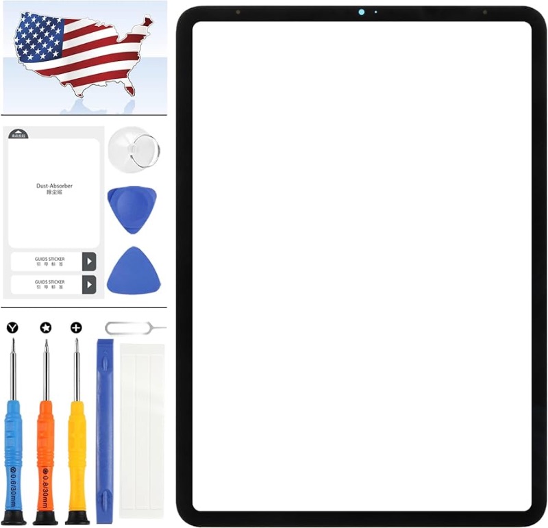 Photo 1 of Screen Replacement for IPad Pro 11 (1st Gen 2018/2nd Gen 2020) A1980 A1934 A2013 A2068 A2230 Front Glass Outer Panel Lens Repair Parts with Tools (Not Including LCD,Not Touch Screen Digitizer)