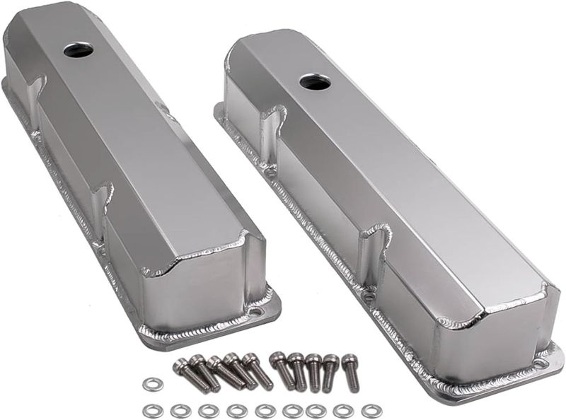 Photo 1 of 1957-76 Compatible/Replacement for Ford Big Block FE 352-390-406-427-428 Steel Valve Covers - Chrome