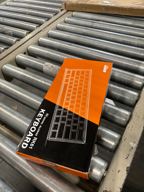 Photo 1 of RK ROYAL KLUDGE RK61 60% Mechanical Keyboard with Coiled Cable, 2.4Ghz/Bluetooth/Wired, Wireless Bluetooth Mini Keyboard 61 Keys, RGB Hot Swappable Red Switch Gaming Keyboard with Software - White Hot-Swappable Red Switch White