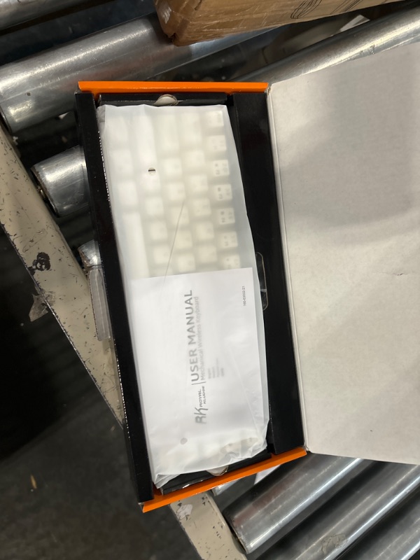 Photo 1 of RK ROYAL KLUDGE RK61 60% Mechanical Keyboard with Coiled Cable, 2.4Ghz/Bluetooth/Wired, Wireless Bluetooth Mini Keyboard 61 Keys, RGB Hot Swappable Red Switch Gaming Keyboard with Software - White Hot-Swappable Red Switch White