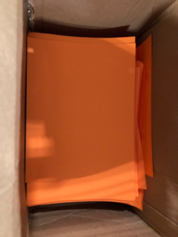 Photo 2 of JAM PAPER Colored 24lb Paper - 90 gsm - 8.5 x 11 - Ultra Orange - 50 Sheets/Pack 50 Sheets per Pack Ultra Orange