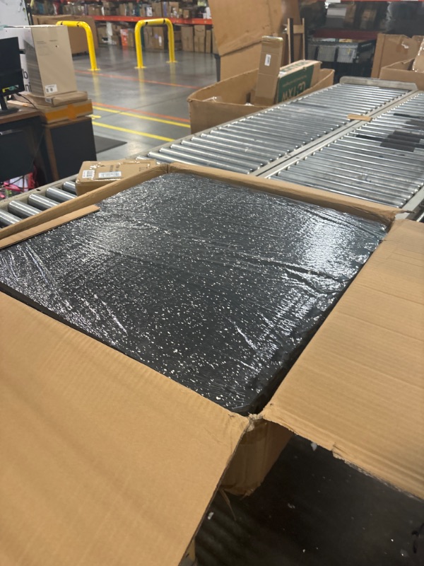 Photo 1 of 1/2" Thick 48 Sq Ft Rubber Top High Density EVA Foam Exercise Gym Mats 12 Pcs - Interlocking Puzzle Floor Tiles for Home Gym Heavy Workout Equipment Flooring - 24 x 24in Tile
