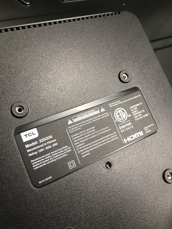 Photo 1 of TCL 32-inch Class 3-Series HD LED Smart Android TV - 32S334, 2021 Model Alto 6 2.0 Channel Home Theater Sound Bar with Bluetooth – TS6100, 120W, 31.5-inch, Black (TS6100-NA) 32 in TV with Alto 6 Sound Bar