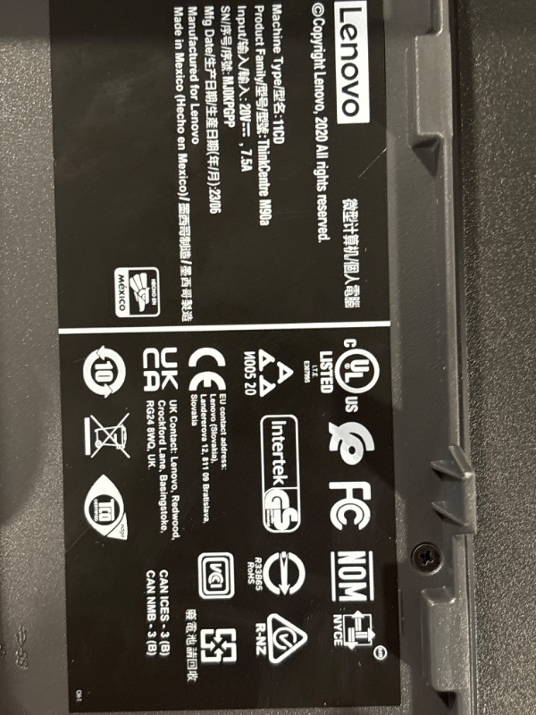 Photo 7 of Lenovo ThinkCentre M90a Business All-in-one Computer, 23.8" FHD IPS Display, Intel Core i5-10400 Processor, 16GB RAM, 512GB PCIe SSD, Wi-Fi, Webcam, USB-C, SD Card Reader, Windows 11 Pro***** was not tested******