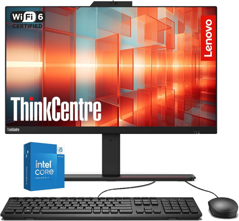 Photo 1 of Lenovo ThinkCentre M90a Business All-in-one Computer, 23.8" FHD IPS Display, Intel Core i5-10400 Processor, 16GB RAM, 512GB PCIe SSD, Wi-Fi, Webcam, USB-C, SD Card Reader, Windows 11 Pro***** was not tested******