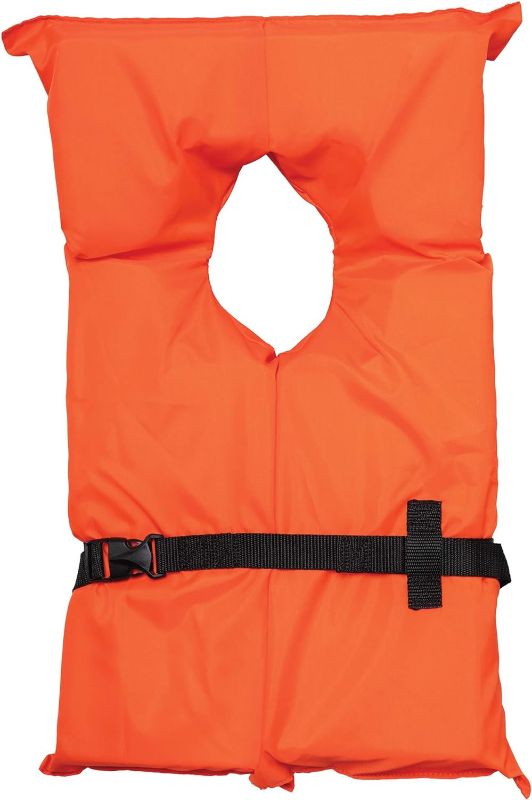 Photo 1 of Airhead Adult Type II Life Jacket US Coast Guard Approved Comfortable Universal Fit, Boating Safety Compliant Orange