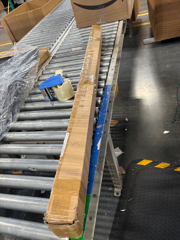 Photo 1 of Kemmie 1" Window Treatment Curtain Rod with Cylindrical Cap Finials, Double Drapery Rod Adjustable Length 72-144", Brass Brass 72-144"