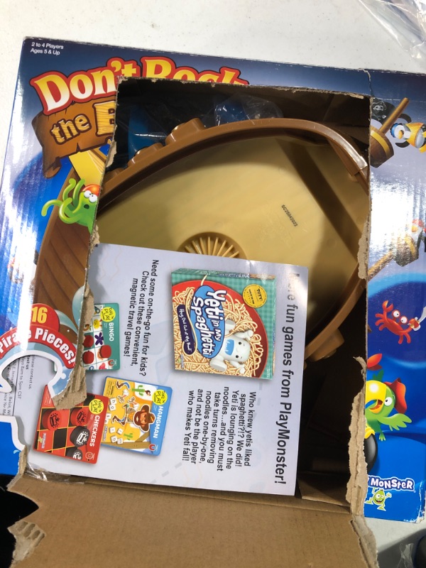 Photo 1 of Don't Rock The Boat — Children's Game — Balance Yer Mateys or Overboard Ye Go — For Ages 5+ — 2-4 Players