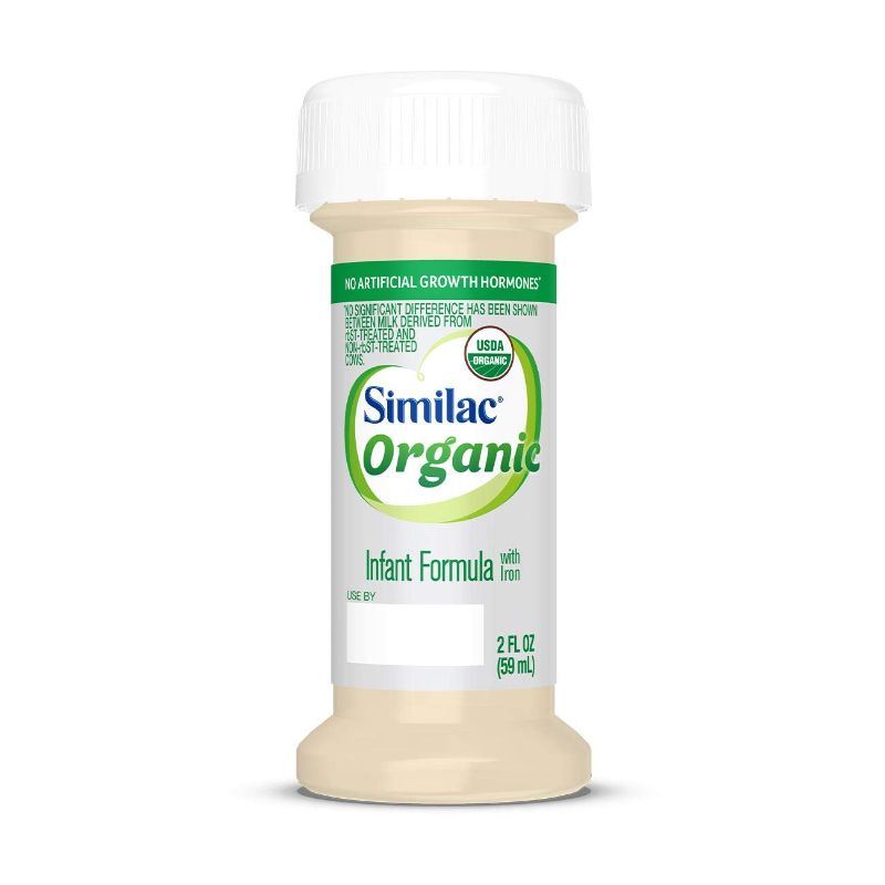 Photo 1 of Similac Organic Infant Formula with Iron, Ready to Feed, 2 Fl Oz (Pack of 48)
best by Jun 2024