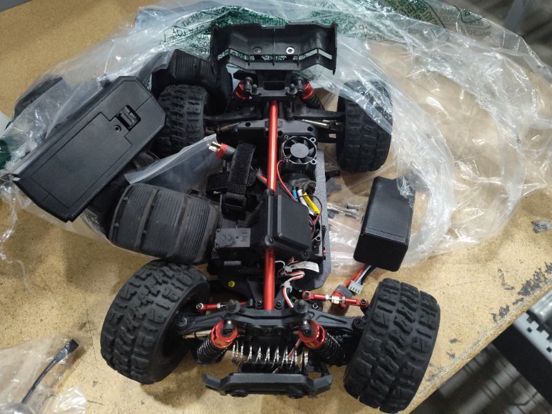 Photo 2 of *MISSING PARTS UNASSEMBLED* HYPER GO H14BM 1/14 Brushless RC Cars for Adults Fast 50 mph, RC Trucks 4wd Offroad Waterproof, Electric Powered High Speed RC Car, Scary Fast Extreme RC Truggy with 3S Battery for Snow Sand