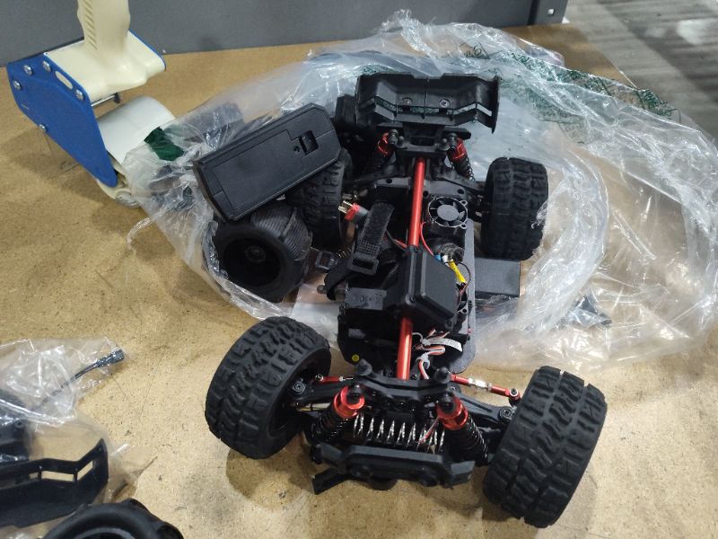 Photo 3 of *MISSING PARTS UNASSEMBLED* HYPER GO H14BM 1/14 Brushless RC Cars for Adults Fast 50 mph, RC Trucks 4wd Offroad Waterproof, Electric Powered High Speed RC Car, Scary Fast Extreme RC Truggy with 3S Battery for Snow Sand