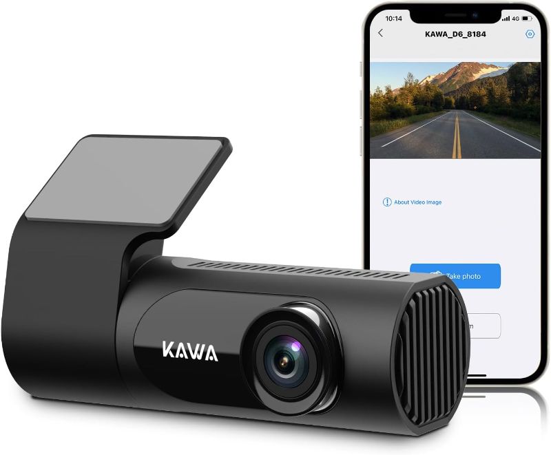 Photo 1 of KAWA Dash Cam 2K, WiFi Dash Camera for Cars 1440P with Hand-Free Voice Control, Night Vision, Mini Hidden Dashcam Front, Emergency Lock, Loop Recording, 24-Hour Parking Monitor, APP, Support 256GB Max
