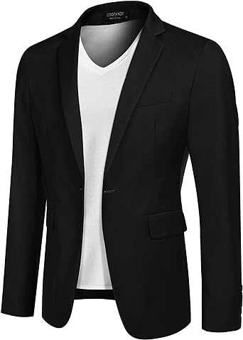 Photo 1 of COOFANDY Mens Sport Coat Casual Blazer One Button Business Suit Jacket
