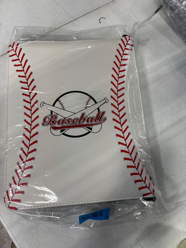 Photo 1 of Baseball Card Binder, 9 Pocket Card Collections Album, Trading Card binder Fit 900 Cards with 50 Removable Sleeves, Card Protectors Holder Fit Football, Baseball, Sport Cards and Other Trading Cards 900 Pockets