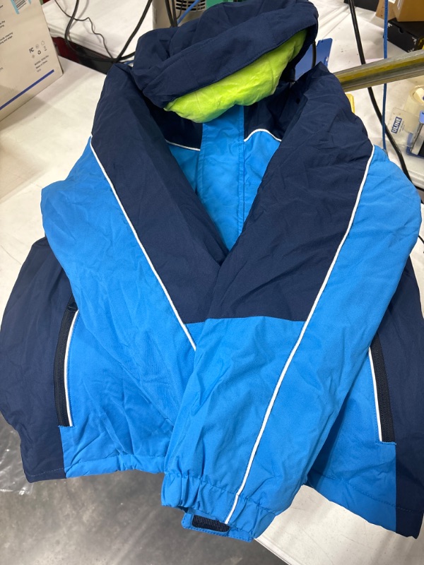 Photo 1 of ZSHOW Boy's Waterproof Ski Jacket Fleece Winter Outdoor Snow Coat Hooded Raincoats 14-16 Blue