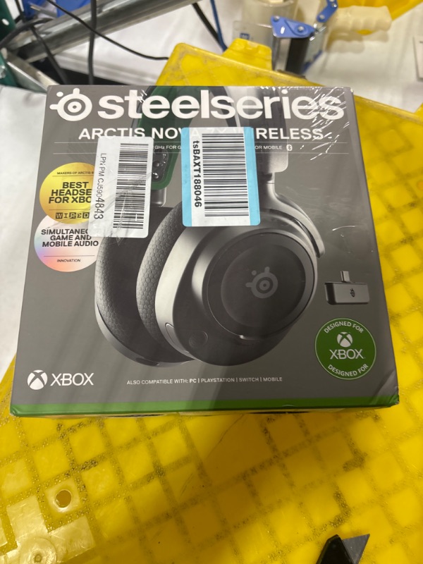 Photo 3 of SteelSeries New Arctis Nova 7X Multi-Platform Gaming & Mobile Headset — Nova Acoustic System — Simultaneous Wireless 2.4GHz + Bluetooth — 38Hr Battery — USB-C — Xbox, PC, PS, Switch, Mobile