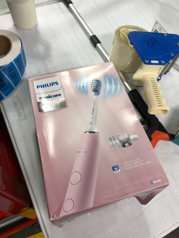 Photo 2 of ***FOR PARTS ONLY*** 

Philips Sonicare DiamondClean Smart 9300 Rechargeable Electric Power Toothbrush, Pink, HX9903/21