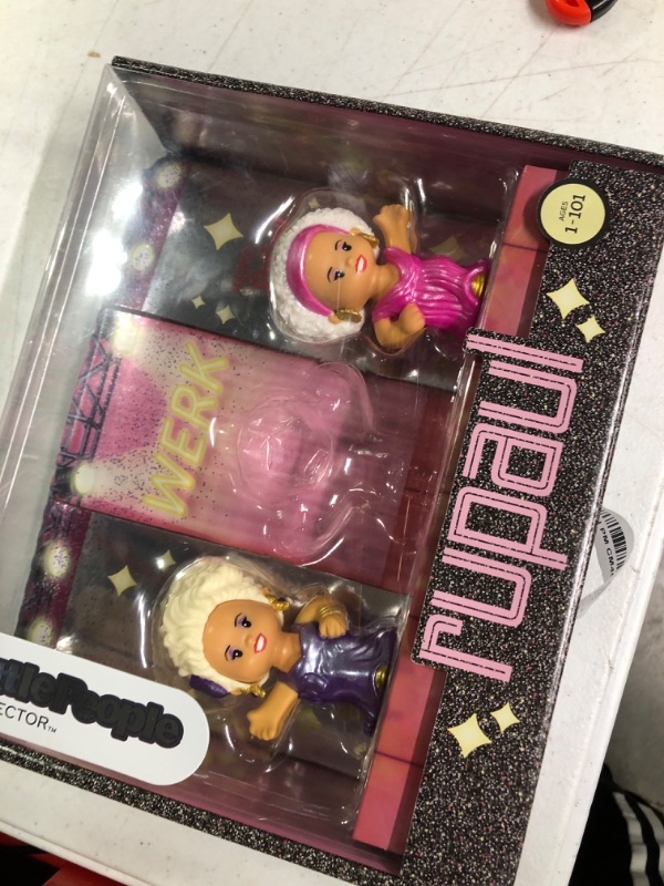 Photo 2 of Fisher-Price Little People Collector RuPaul, special edition figure set featuring 3 toys styled like the famous drag performer for fans ages 1 and up