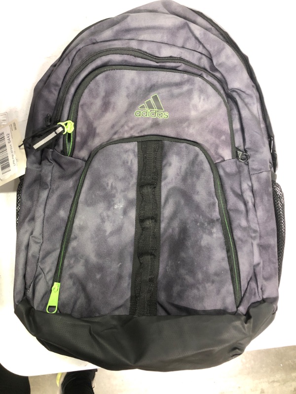 Photo 2 of adidas Prime 6 Backpack, Stone Wash Carbon/Lucid Lime Green, One Size