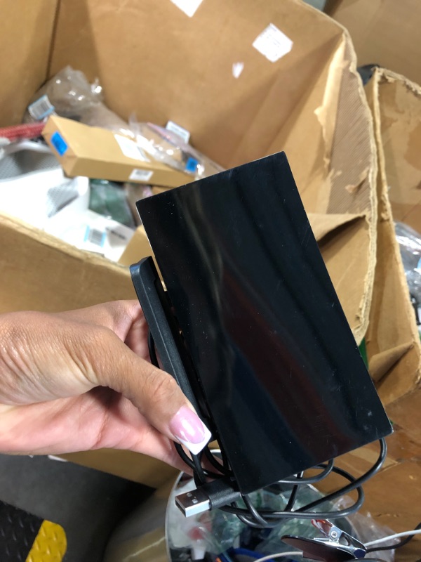 Photo 1 of **USED**Digital Alarm Clock for Bedroom, Digital Clock with Modern Curved Design, Conspicuous Red LED Numbers, 5 Levels Brightness+Off, 2 Volume, 3 Alarm Tones, Snooze, Power-Off Memory, 12/24H, Bedside Clock X-candy Red Digit