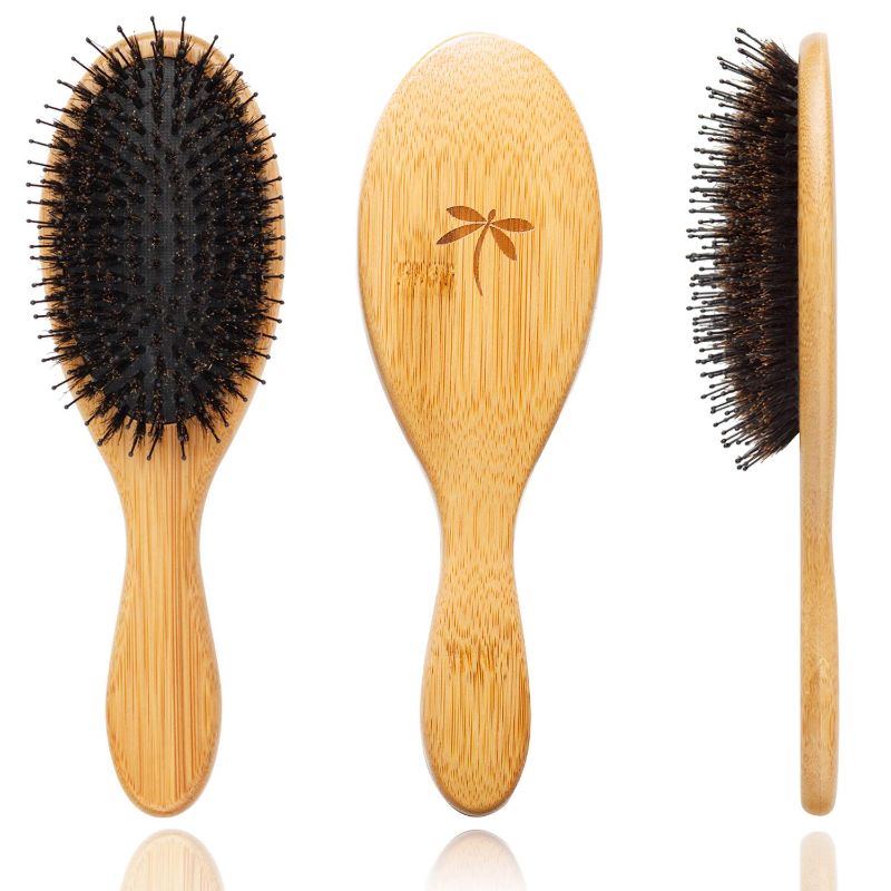 Photo 1 of Belula Boar Bristle Hair Brush - Hair Brushes for Women & Mens Hair Brush, Detangler Brush, Hairbrush, Detangling Brush for Long, Curly or Any Type of Hair.
