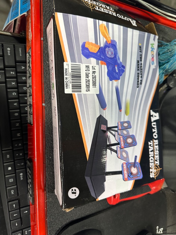 Photo 1 of KKONES Electric Scoring Auto Reset Shooting Digital Target with Foam Dart Toy Gun for Nerf Guns Shooting Target,Shooting Toys for Age of 3 4 5 6+ Years Old Kid Boys Girls