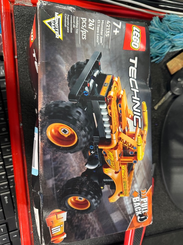 Photo 1 of LEGO Technic Monster Jam El Toro Loco 42135 2 in 1 Pull Back Truck to Off Roader Car Toy, Construction Set for Kids, Boys and Girls 7 Plus Years Old