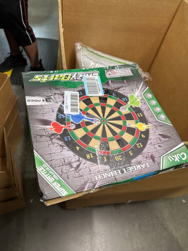 Photo 1 of Magnetic Dart Board - 12pcs Magnetic Darts (Red Green Yellow) - Excellent Indoor Game and Party Games - Magnetic Dart Board Toys Gifts for 5 6 7 8 9 10 11 12 Year Old Boy Kids