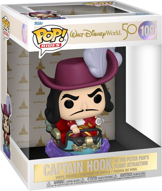 Photo 1 of Hook on Peter Pan Flight (Walt Disney World 50th) Funko Pop! Ride Classic