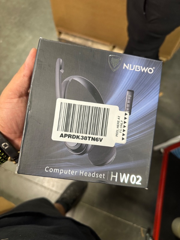 Photo 2 of NUBWO USB Headset with Microphone for Laptop PC, headphones with Noise Cancelling Microphone for Computer, On-Ear Wired Office Call Center Headset for Boom Skype Webinars, In-line Control, Lightweight USB-A 1 Unit