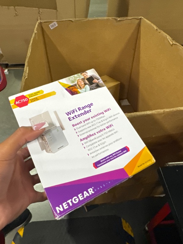 Photo 2 of NETGEAR Wi-Fi Range Extender EX3700 - Coverage Up to 1000 Sq Ft and 15 Devices with AC750 Dual Band Wireless Signal Booster & Repeater (Up to 750Mbps Speed), and Compact Wall Plug Design WiFi Extender AC750