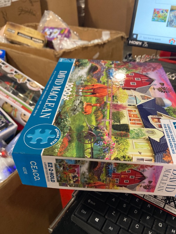 Photo 1 of Ceaco - David Maclean - Memories On The Farm - 1000 Oversized Piece Jigsaw Puzzle
