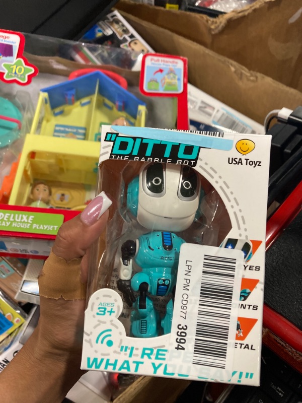 Photo 1 of Force1 Ditto Mini Voice Changer Robot Toy for Kids - Blue