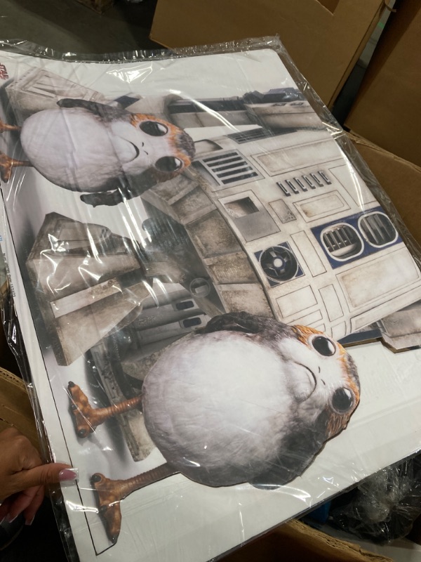 Photo 2 of Cardboard People Porgs with R2-D2 Life Size Cardboard Cutout Standup - Star Wars: Episode VIII - The Last Jedi (2017 Film)