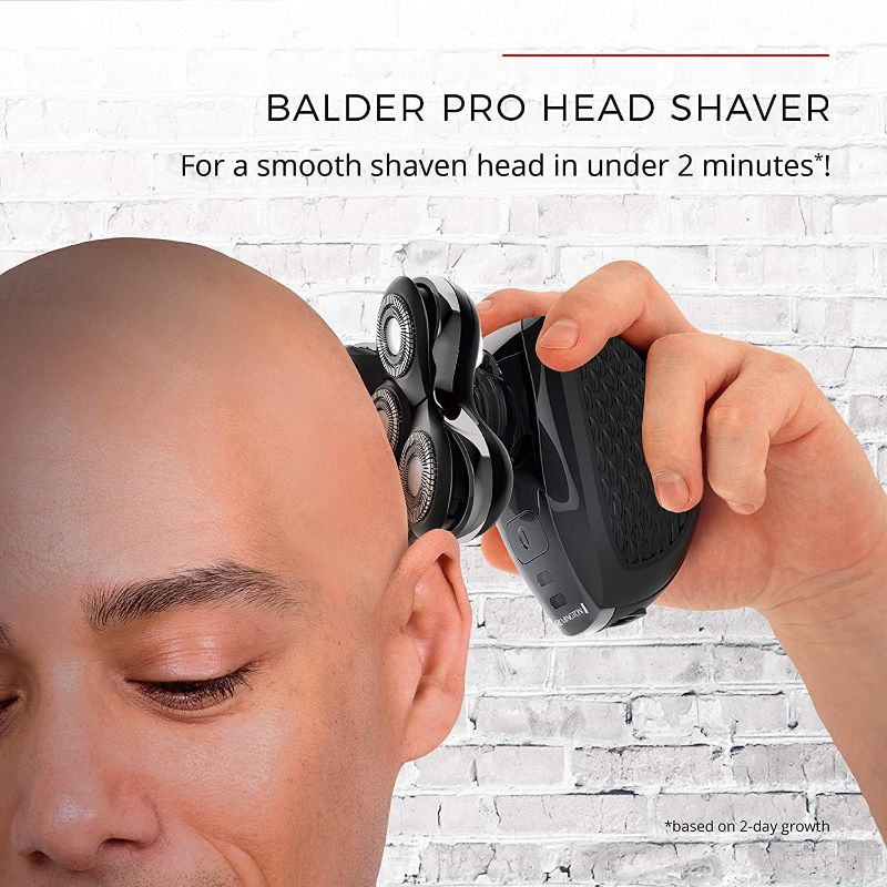 Photo 4 of 
Balder Pro Head Shaver XR7000 - Precision Electric Shaving for Bald Men, 100% Waterproof Cordless Razor, Wet/Dry Shaving, 5 Dual Track Heads, Mess-Free Hair Capture, Lithium Power