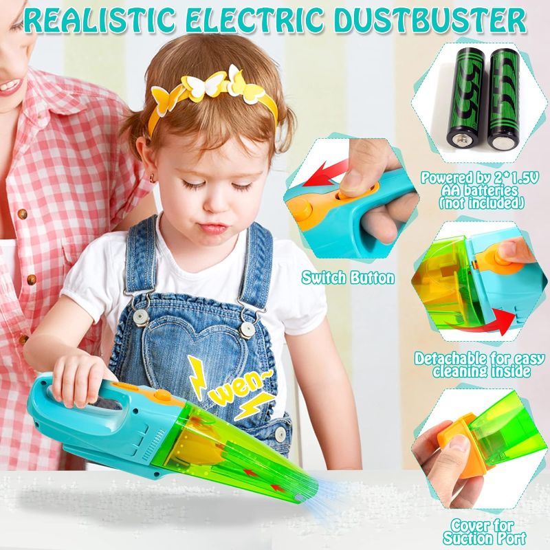 Photo 1 of Kids Cleaning Set with Electric Vacuum Cleaners, Pretend Play Housekeeping Set, Toddler Cleaning Toys for Girls Boys Age 3+